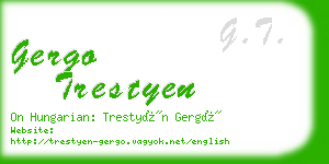 gergo trestyen business card